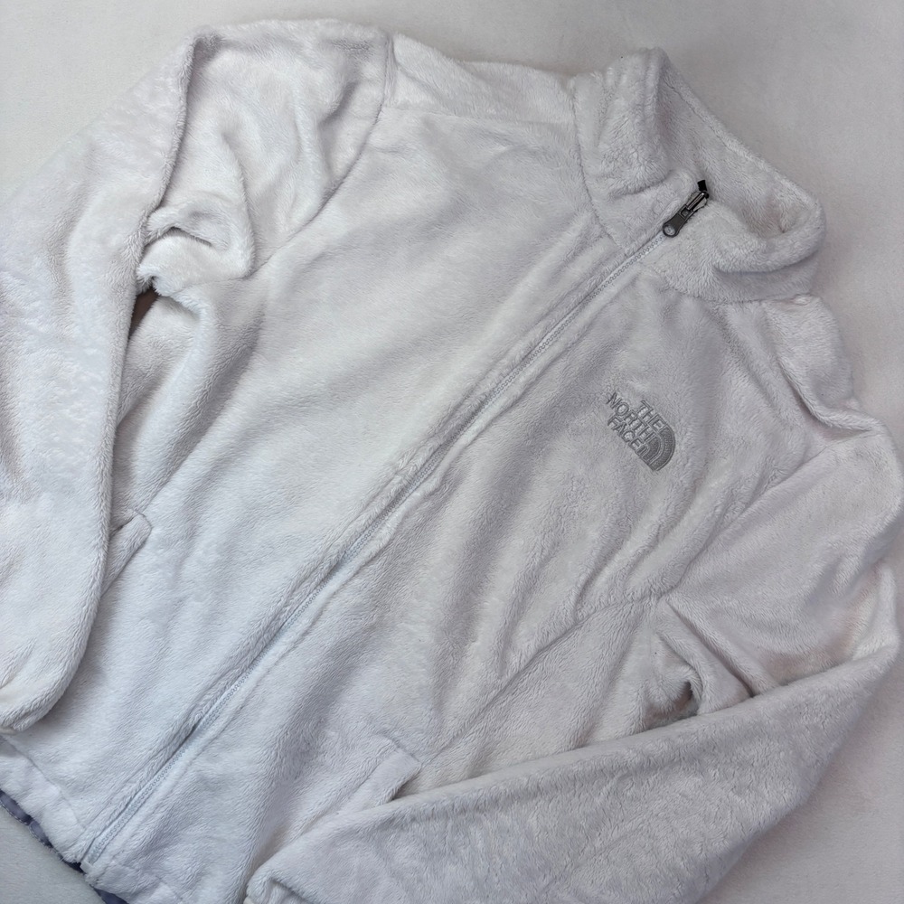 The‎ North Face Women Summit Series Fleece Jacket White Full Zip Size S